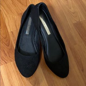 Audrey Brooke Black Suede Flats (7)
